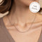 Gold Necklaces - Chelsea Story Chain Necklace in Solid White Gold - Story Chain - Astrid &amp; Miyu