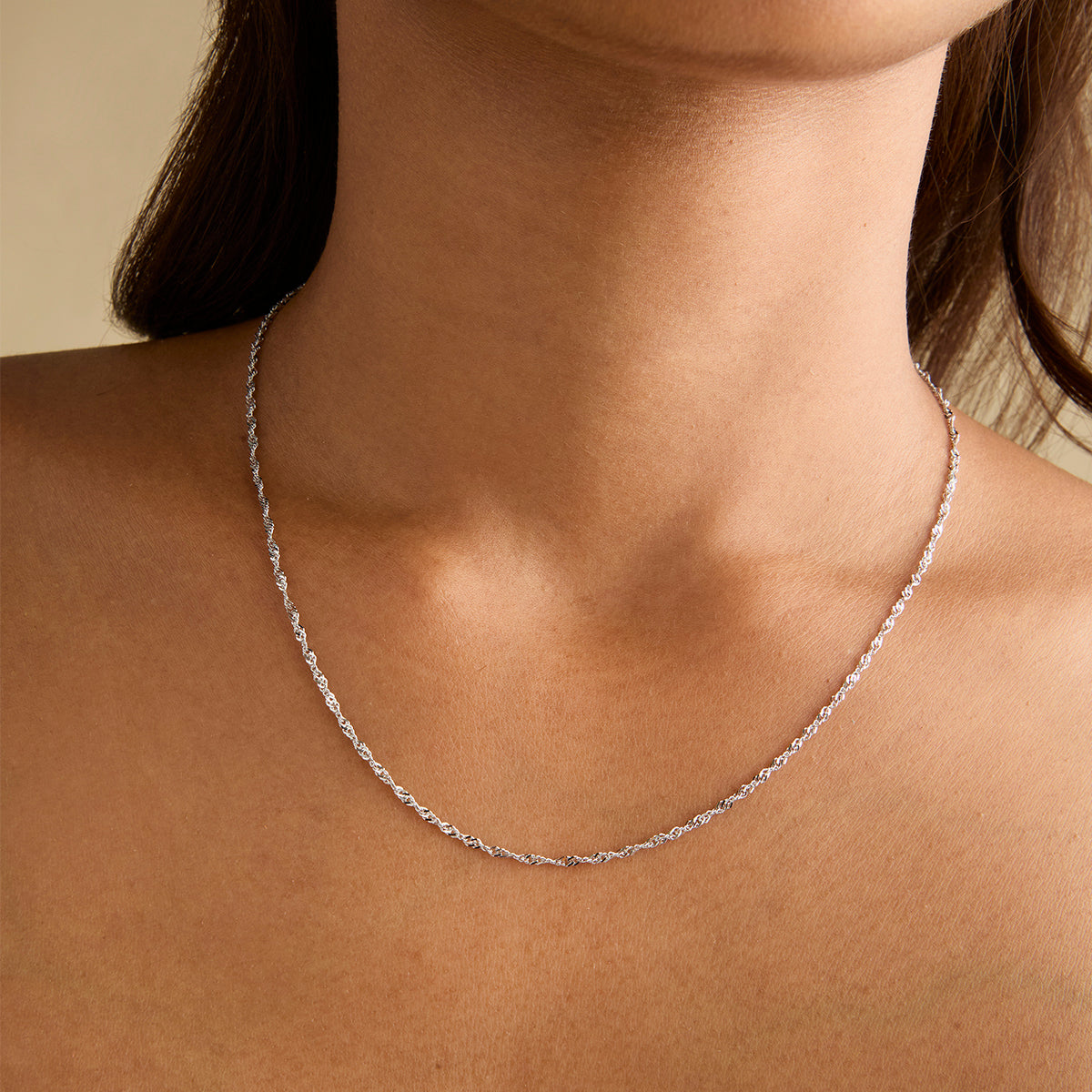 Charm Compatible Necklaces & Bracelets - Bold Astrid Chain Necklace in Solid White Gold - Necklaces - Astrid &amp; Miyu