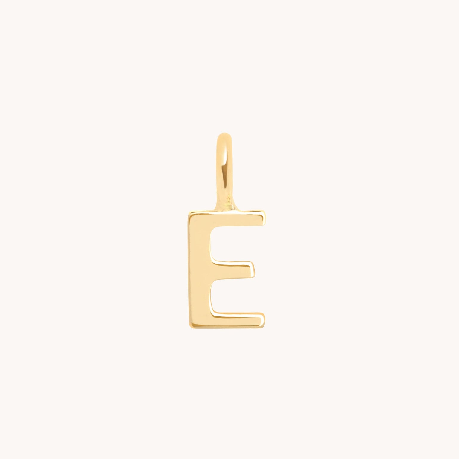 Initial Charms - E Initial Charm 9k Gold - Welding Charm - Astrid &amp; Miyu