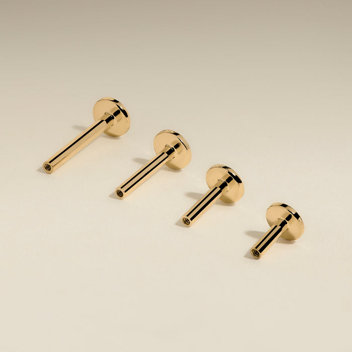 Piercing Post in Solid Gold-Astrid &amp; Miyu
