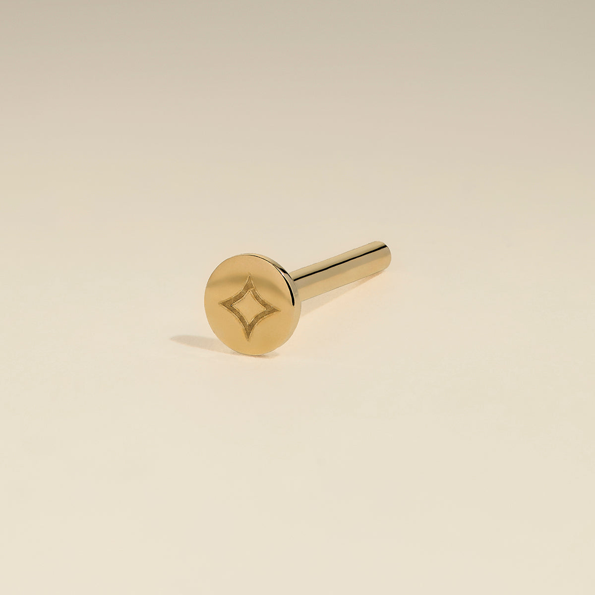 Piercing Post in Solid Gold