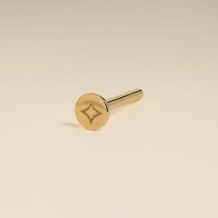 Piercing Post in Solid Gold