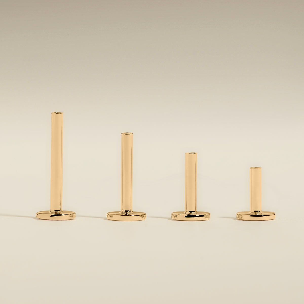 Piercing Post in Solid Gold-Astrid &amp; Miyu