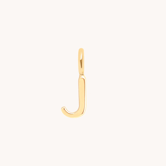 Initial Charms - J Initial Charm 9k Gold - Welding Charm - Astrid &amp; Miyu