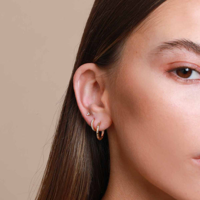 Jewelled Hoop in Gold-Astrid & Miyu