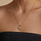 18k Gold Plated Jewellery - Horseshoe Pendant Necklace in Gold - Pendant Necklace - Astrid &amp; Miyu