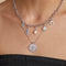 Gemstone Necklaces - Horseshoe Pendant Necklace in Silver - Pendant Necklace - Astrid &amp; Miyu