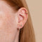 May Tsavorite Birthstone Earrings in Solid Gold