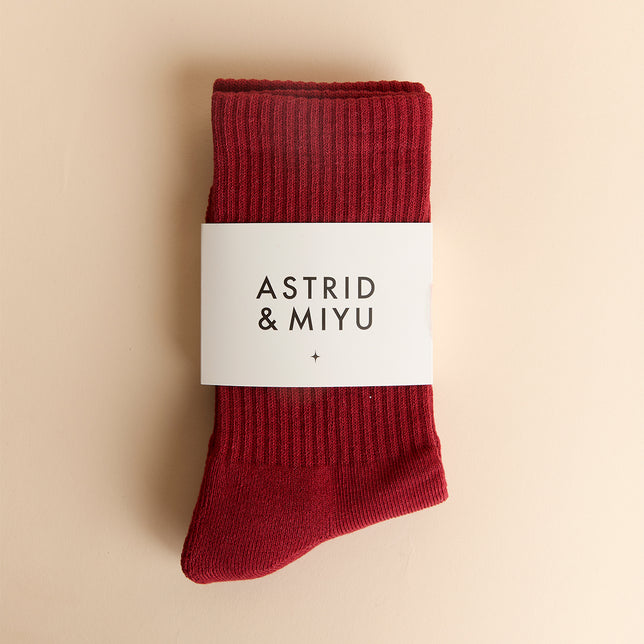 Socks in Red-Astrid &amp; Miyu