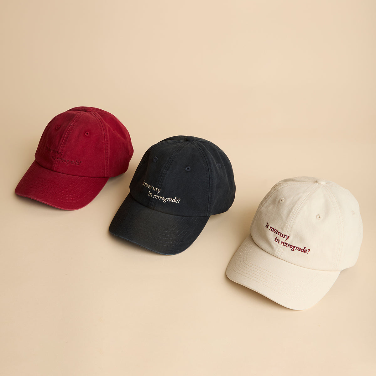 Mercury in Retrograde Cap in Pearl Blush-Astrid &amp; Miyu