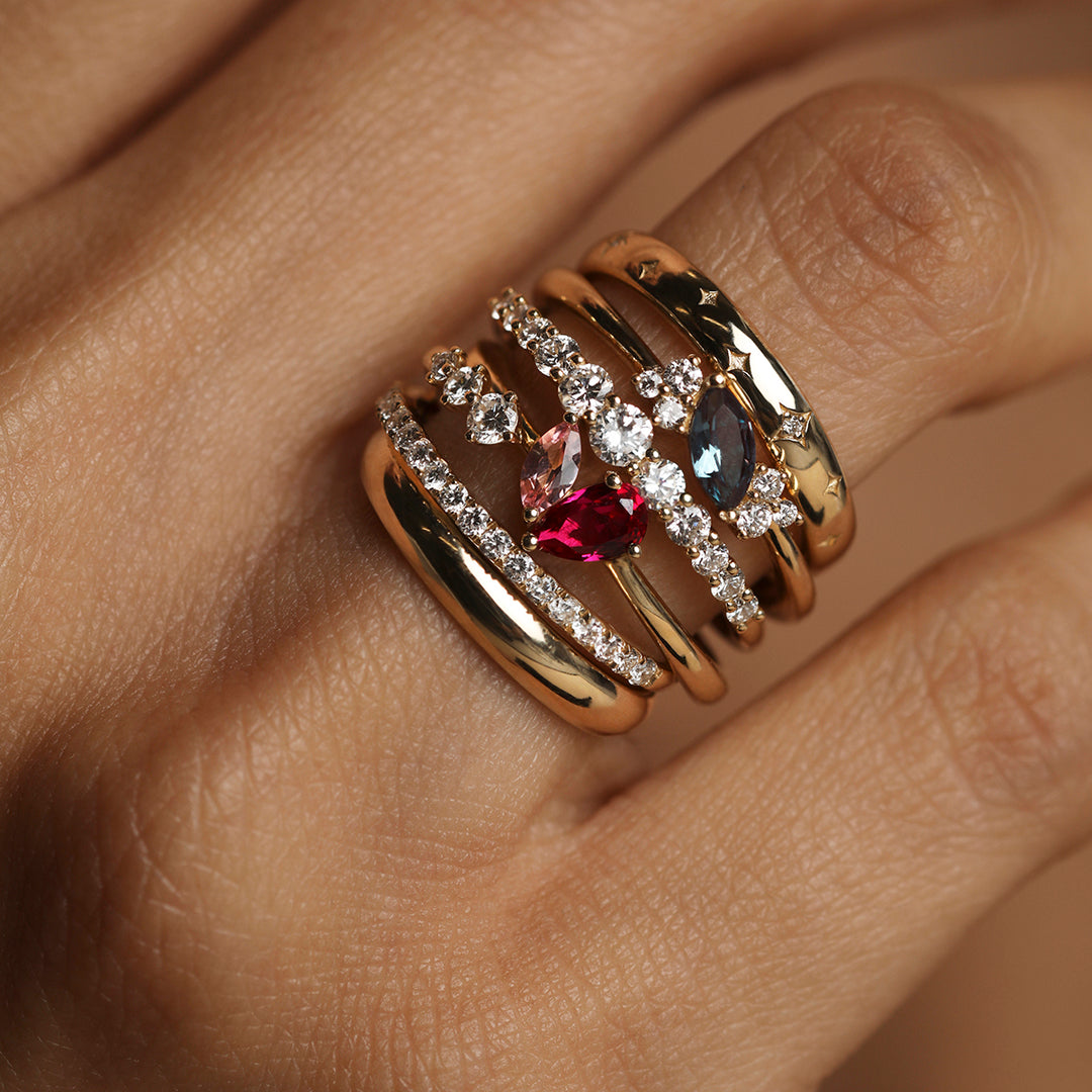 The Cosmic Band Ring in Solid Gold | Milestone Rings | A&M