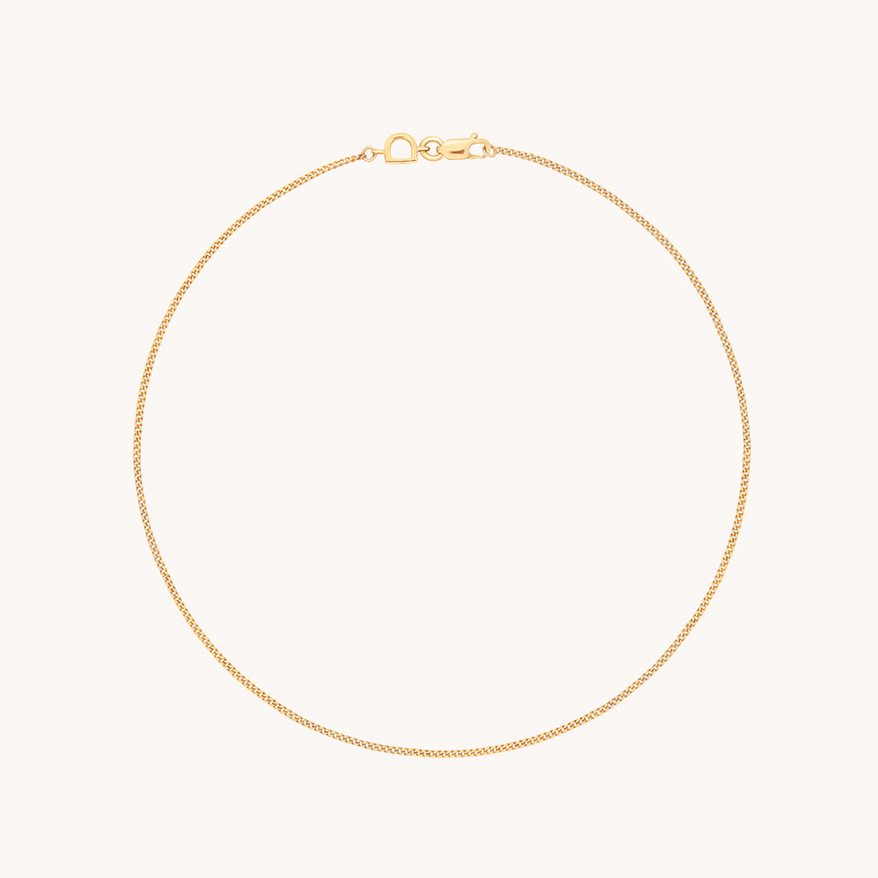 Miyu Story Chain Anklet in Solid Gold-Astrid &amp; Miyu