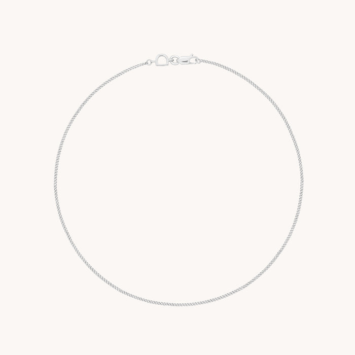 Miyu Story Chain Anklet in Solid White Gold-Astrid &amp; Miyu