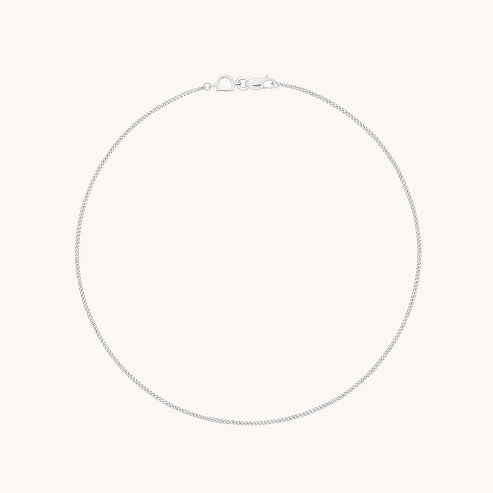 Miyu Story Chain Anklet in Solid White Gold-Astrid &amp; Miyu