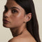 Diamond & Green Sapphire Cluster Piercing Stud in Solid Gold-Astrid &amp; Miyu