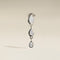 Diamond Pear Drop Stud in Solid White Gold-Astrid &amp; Miyu