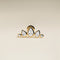 Diamond Pear Curved Piercing Stud in Solid Gold-Astrid &amp; Miyu