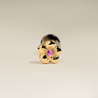 Hibiscus Titanium Piercing Stud in Gold-Astrid &amp; Miyu