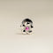 Hibiscus Titanium Piercing Stud in Platinum-Astrid &amp; Miyu