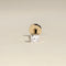 Floating Square Diamond Piercing Stud in Solid Gold-Astrid &amp; Miyu
