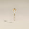 Diamond Pavé Bar Charm Piercing Stud in Solid Gold-Astrid &amp; Miyu