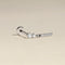 Diamond Pavé Bar Charm Piercing Stud in Solid White Gold-Astrid &amp; Miyu