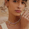 18k Gold Plated Jewellery - Lemon Jade Charm Beaded Necklace in Gold - Bracelet - Astrid &amp; Miyu