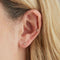 Topaz Gem Piercing Stud in Solid Gold-Astrid &amp; Miyu