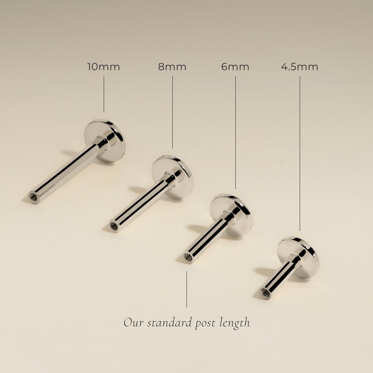 Paw Titanium Piercing Stud in Gold-Astrid &amp; Miyu