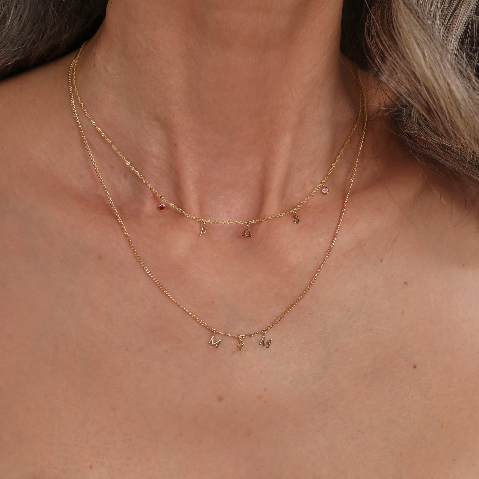 Initial Charms - M Initial Charm 9k Gold - Welding Charm - Astrid &amp; Miyu