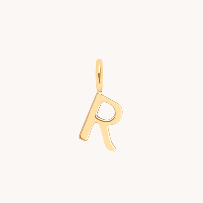 Initial Charms - R Initial Charm 9k Gold - Welding Charm - Astrid &amp; Miyu