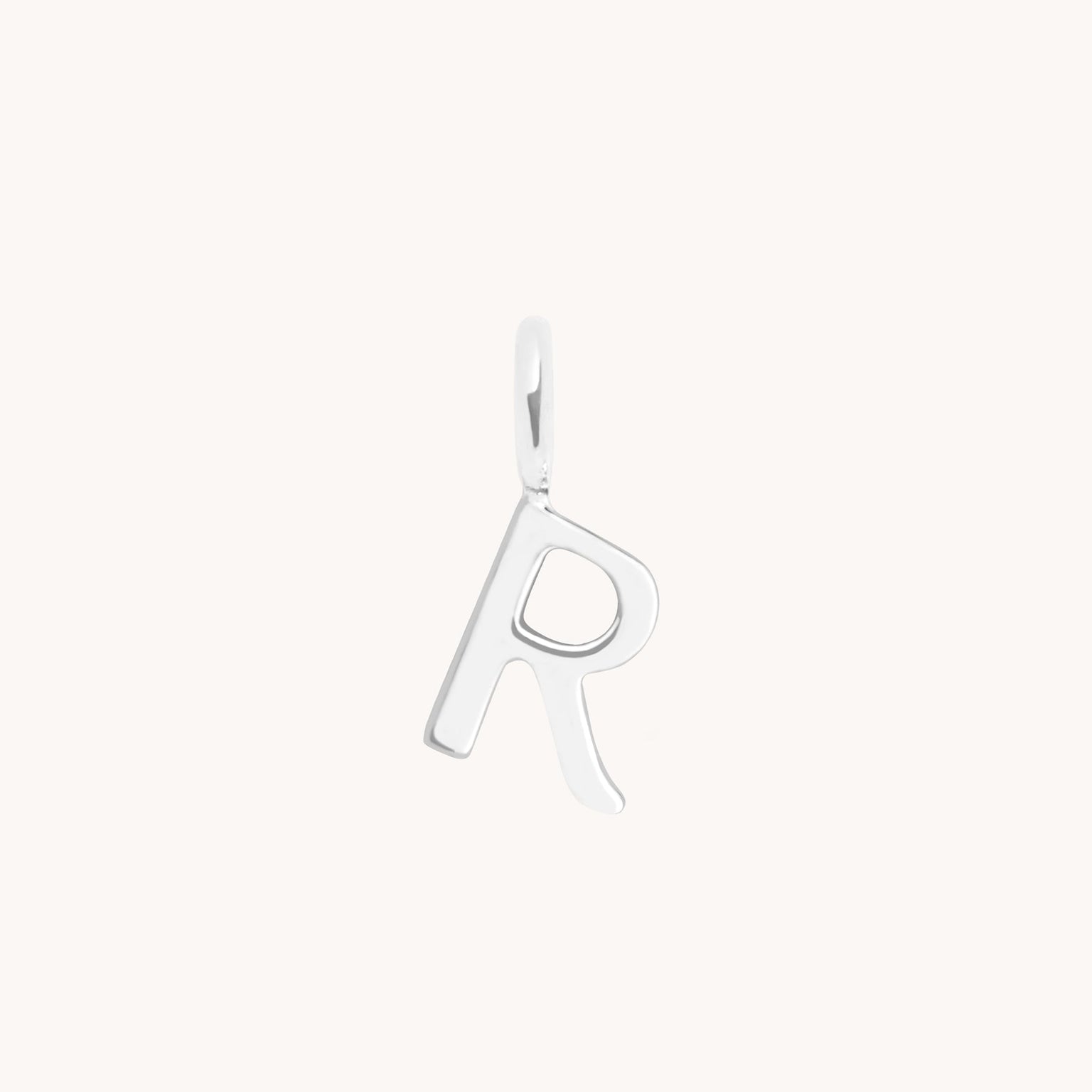 Initial Charms - R Initial Charm 9k White Gold - Welding Charm - Astrid &amp; Miyu