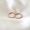 18k Rose Gold Plated Jewellery - Essential Crystal Medium Hoops in Rose Gold - Hoop Earrings - Astrid &amp; Miyu