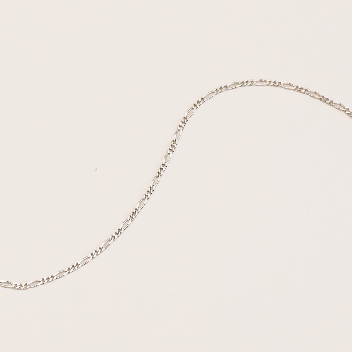 Gold Necklaces - Soho Story Chain Necklace in Solid White Gold - Bespoke - Astrid &amp; Miyu
