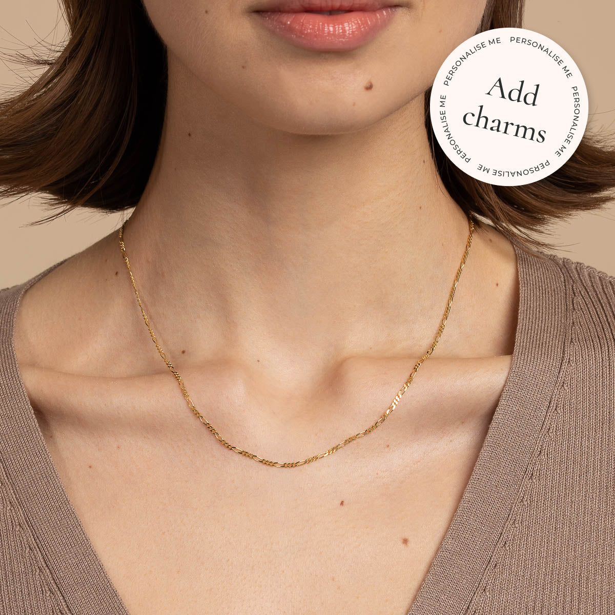 Gold Necklaces - Soho Story Chain Necklace in Solid Gold - Bespoke - Astrid &amp; Miyu