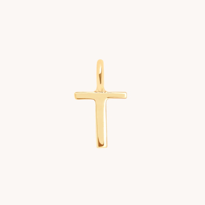 Initial Charms - T Initial Charm 9k Gold - Welding Charm - Astrid &amp; Miyu
