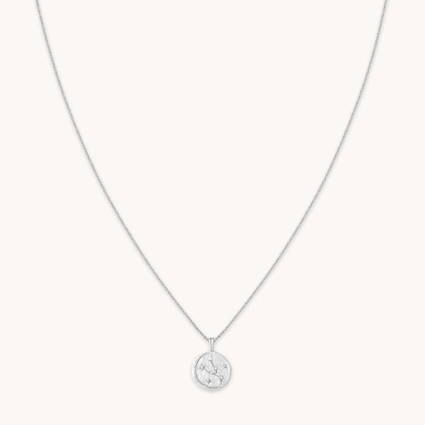 Taurus Zodiac Pendant Necklace in Silver