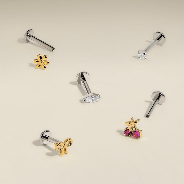 Piercing Post in Titanium-Astrid &amp; Miyu