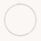 Molten Link Chain Necklace in Silver-Astrid &amp; Miyu