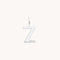 Initial Charms - Z Initial Charm 9k White Gold - Welding Charm - Astrid &amp; Miyu