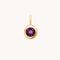 Birthstone Charms - Amethyst Intuition Charm 9k Gold - Welding Charm - Astrid &amp; Miyu