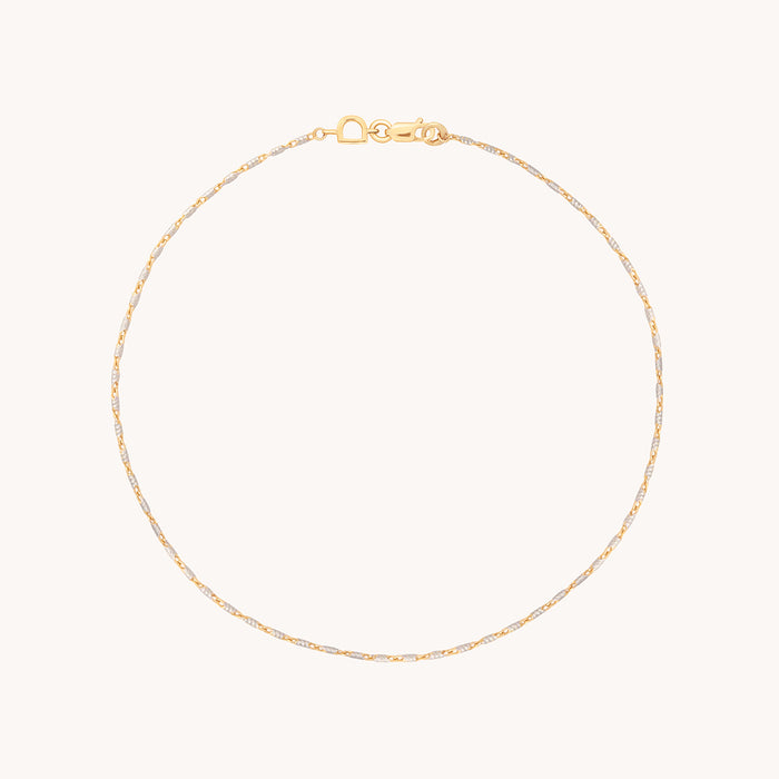 Carnaby Story Chain Anklet in Solid Gold-Astrid &amp; Miyu