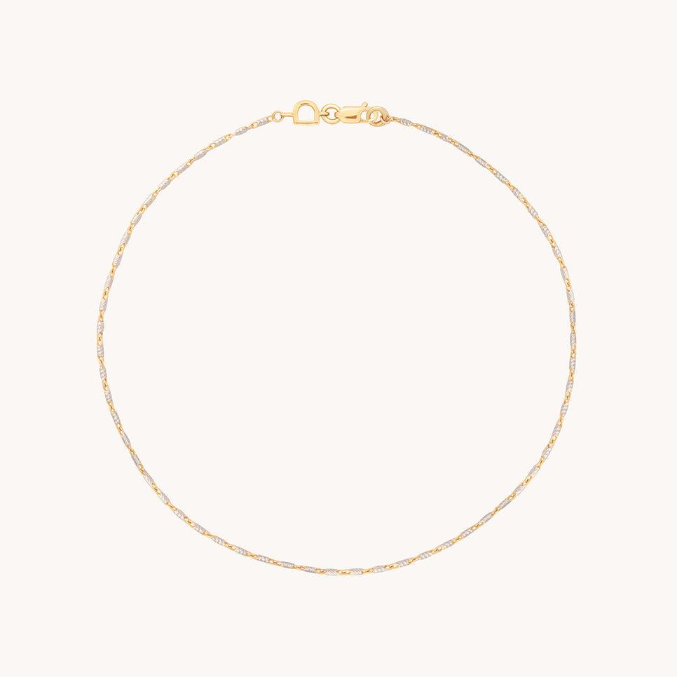 Carnaby Story Chain Anklet in Solid Gold-Astrid &amp; Miyu