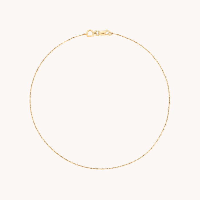 Marylebone Story Chain Anklet in Solid Gold-Astrid &amp; Miyu