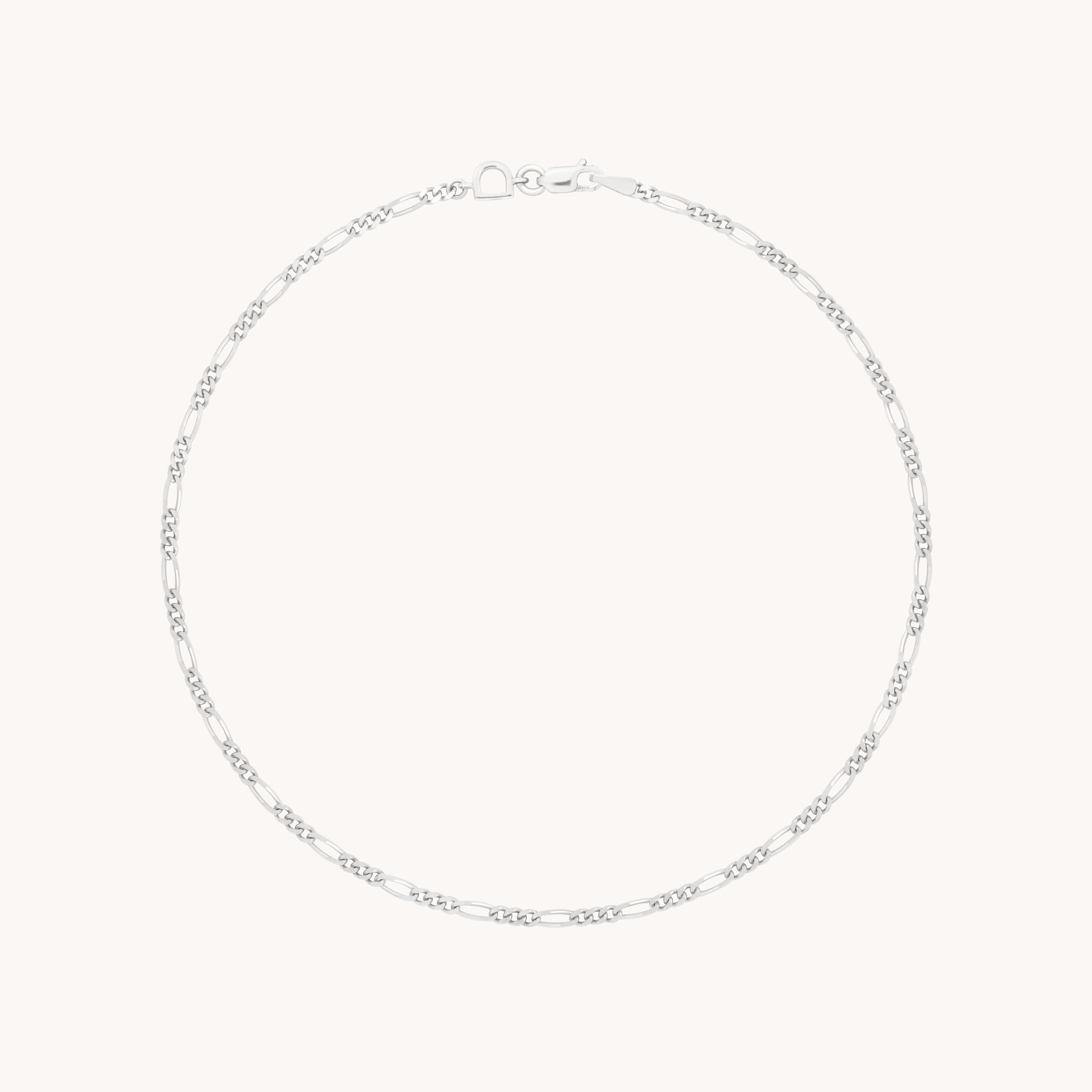 Soho Story Chain Anklet in Solid White Gold-Astrid &amp; Miyu