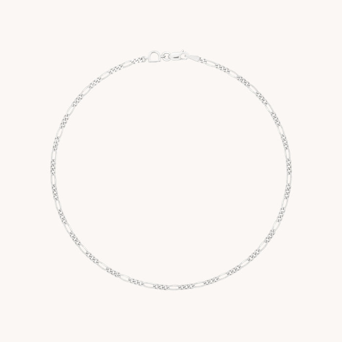Soho Story Chain Anklet in Solid White Gold-Astrid &amp; Miyu