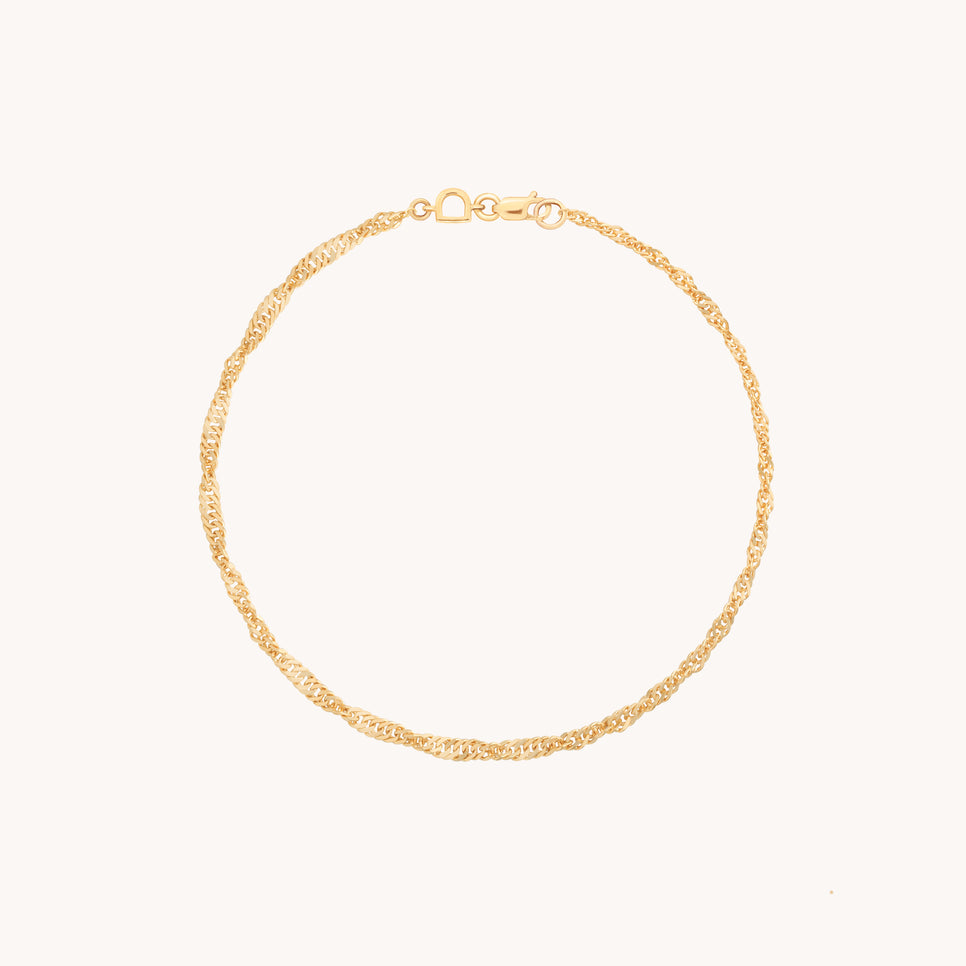 Bold Astrid Story Chain Bracelet in Solid Gold-Astrid &amp; Miyu