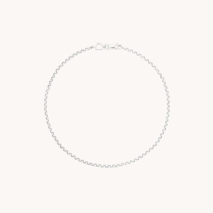 Chelsea Story Chain Bracelet in Solid White Gold-Astrid &amp; Miyu