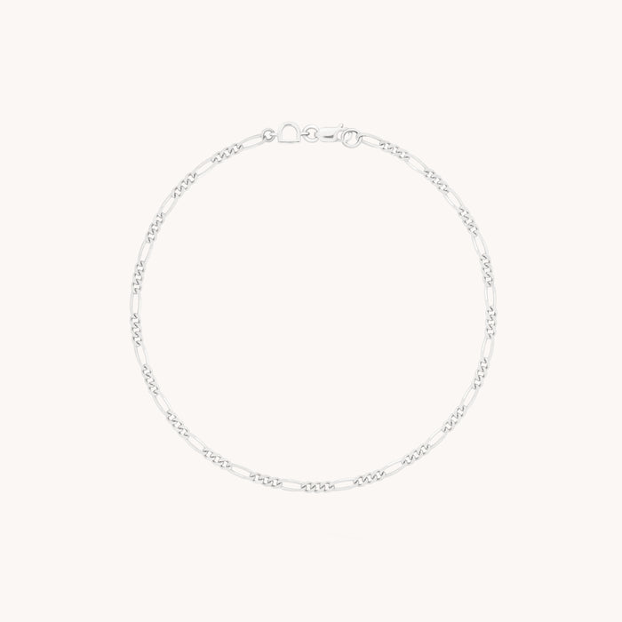 Soho Story Chain Bracelet in Solid White Gold-Astrid &amp; Miyu