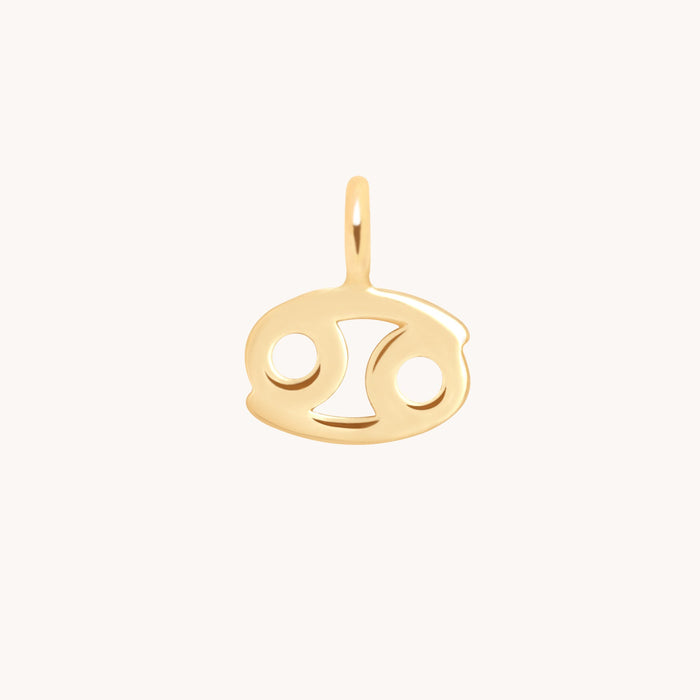 Cancer Jewellery - Cancer Zodiac Charm 9k Gold - Welding Charm - Astrid &amp; Miyu